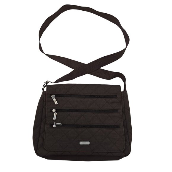 Baggallini Quilted Messenger Crossbody Bag - Picture 1 of 8